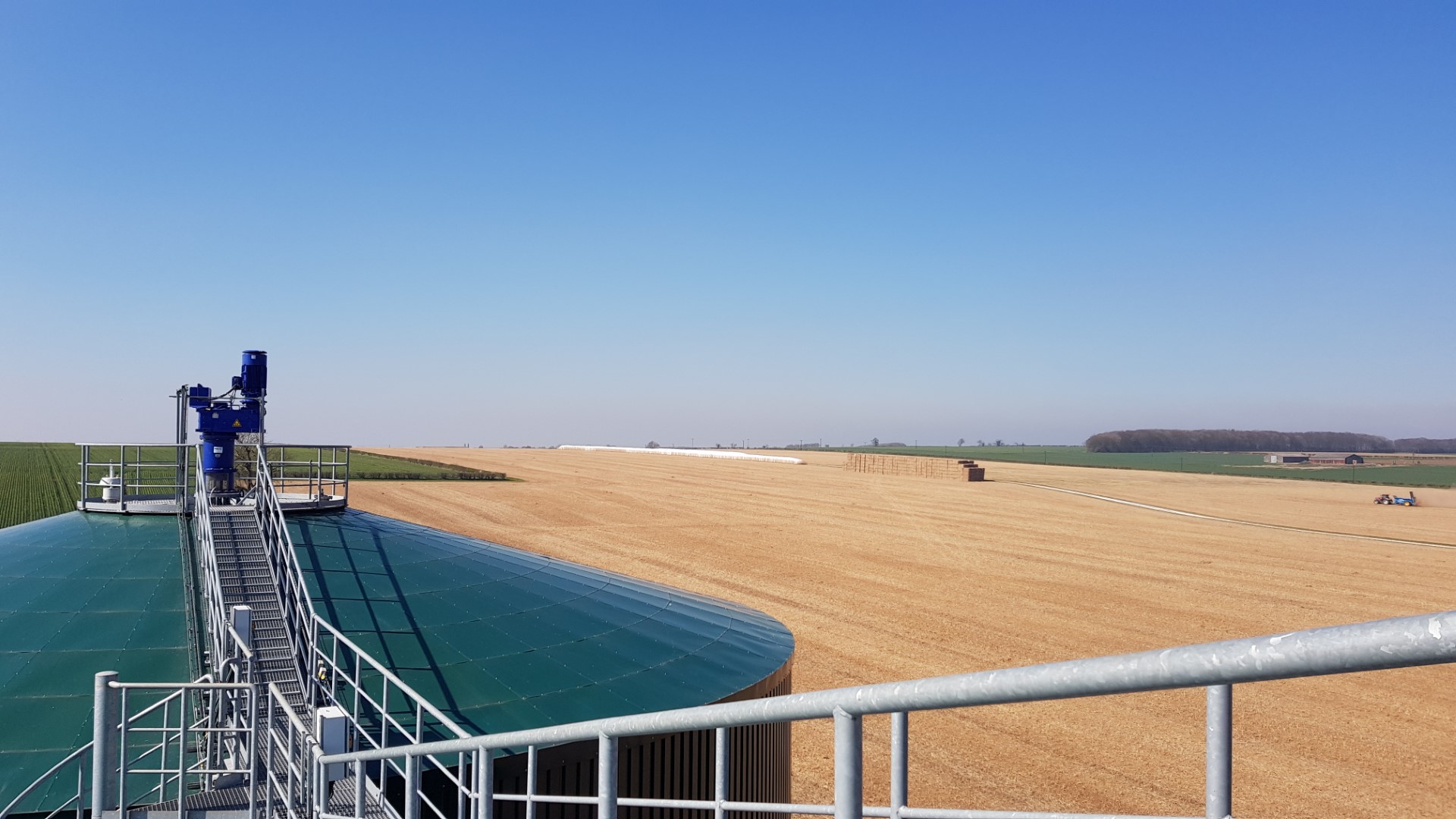 Anaerobic digestion plant at Brains Farm Renewable Energy in Wincanton, Somerset